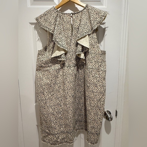 NWT Anthropologie Pilcro XL V-Neck Ruffle Mini Dress with Pockets - Picture 10 of 11